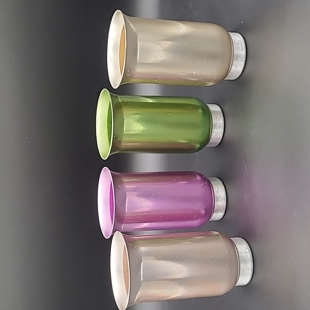Vintage 1950s Aluminum Tumblers Set of 4